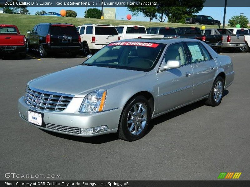 Radiant Silver Metallic / Titanium/Dark Titanium Accents 2011 Cadillac DTS Luxury