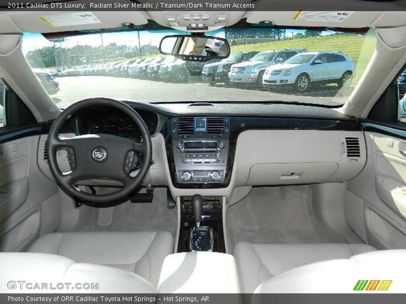 Radiant Silver Metallic / Titanium/Dark Titanium Accents 2011 Cadillac DTS Luxury