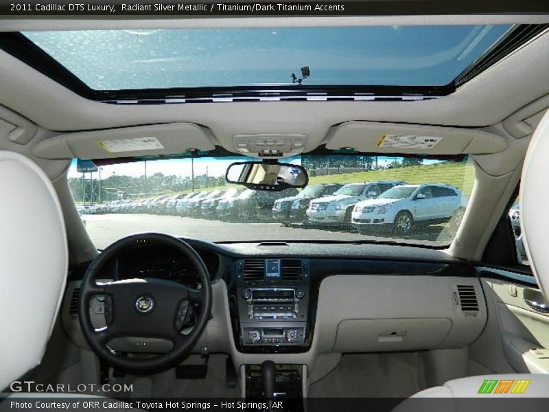 Radiant Silver Metallic / Titanium/Dark Titanium Accents 2011 Cadillac DTS Luxury