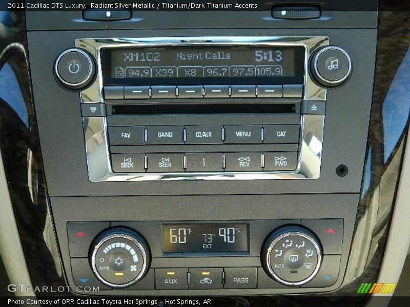 Radiant Silver Metallic / Titanium/Dark Titanium Accents 2011 Cadillac DTS Luxury