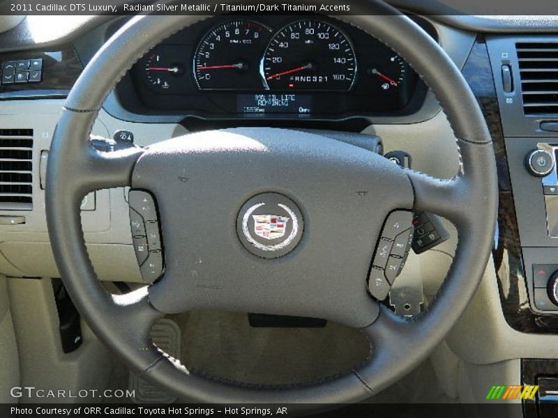 Radiant Silver Metallic / Titanium/Dark Titanium Accents 2011 Cadillac DTS Luxury