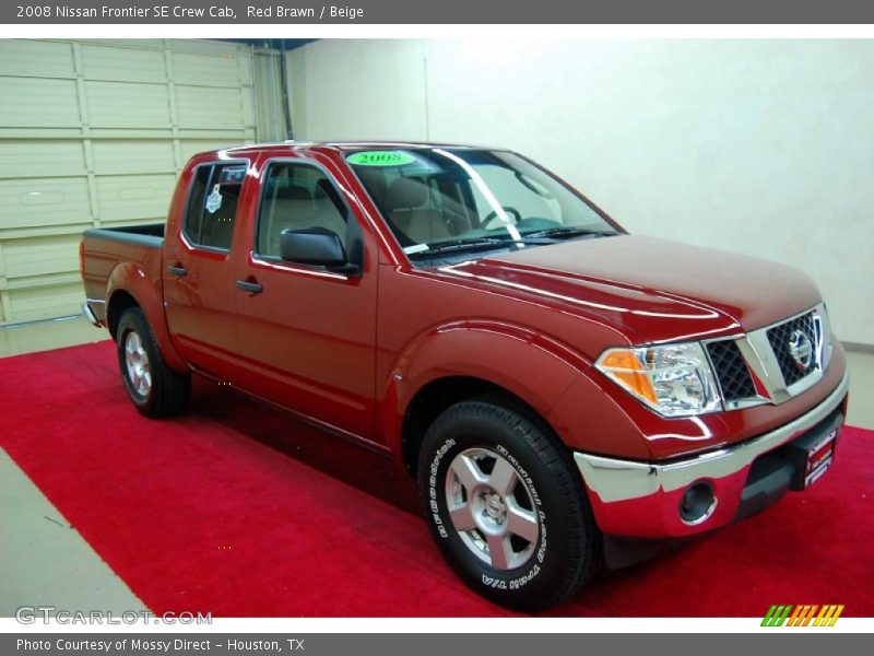 Red Brawn / Beige 2008 Nissan Frontier SE Crew Cab