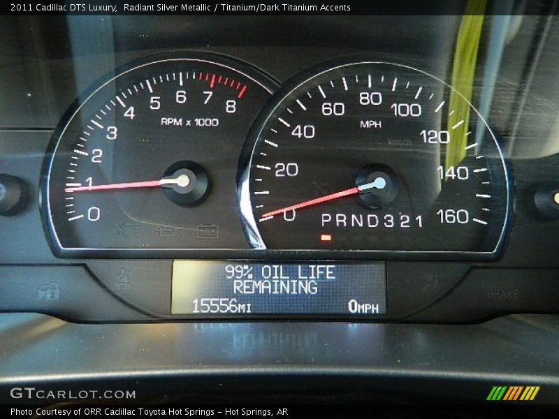 Radiant Silver Metallic / Titanium/Dark Titanium Accents 2011 Cadillac DTS Luxury