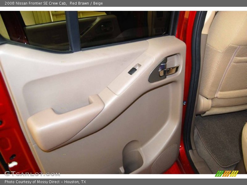 Red Brawn / Beige 2008 Nissan Frontier SE Crew Cab