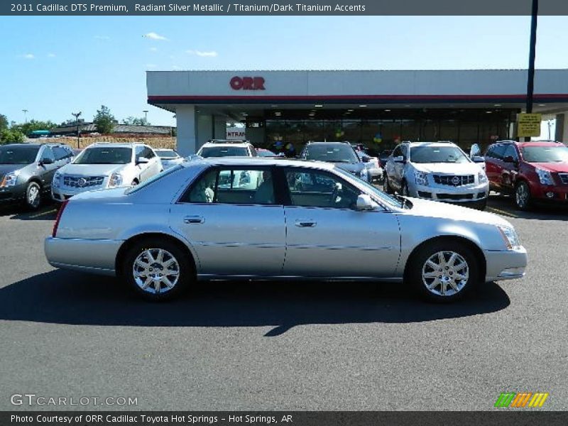 Radiant Silver Metallic / Titanium/Dark Titanium Accents 2011 Cadillac DTS Premium