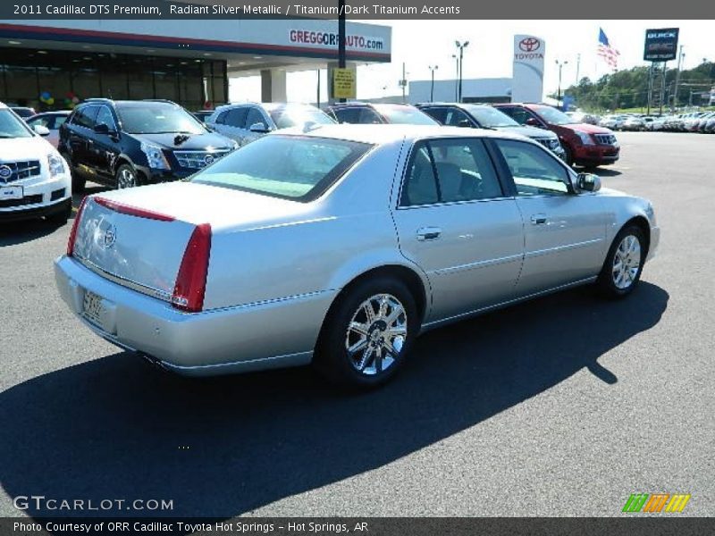 Radiant Silver Metallic / Titanium/Dark Titanium Accents 2011 Cadillac DTS Premium
