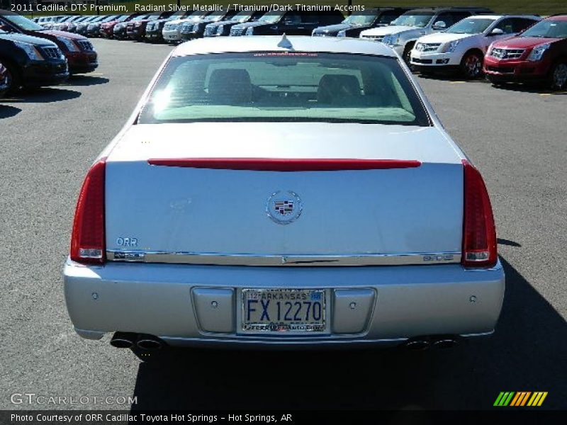 Radiant Silver Metallic / Titanium/Dark Titanium Accents 2011 Cadillac DTS Premium