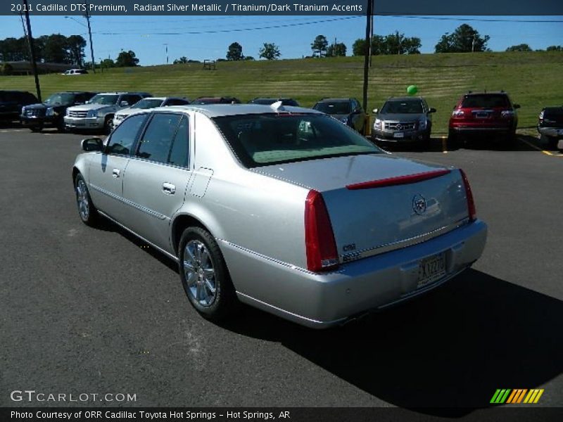 Radiant Silver Metallic / Titanium/Dark Titanium Accents 2011 Cadillac DTS Premium