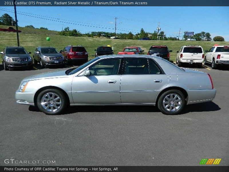 Radiant Silver Metallic / Titanium/Dark Titanium Accents 2011 Cadillac DTS Premium