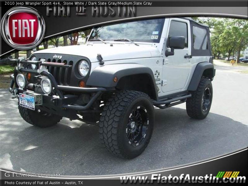 Stone White / Dark Slate Gray/Medium Slate Gray 2010 Jeep Wrangler Sport 4x4