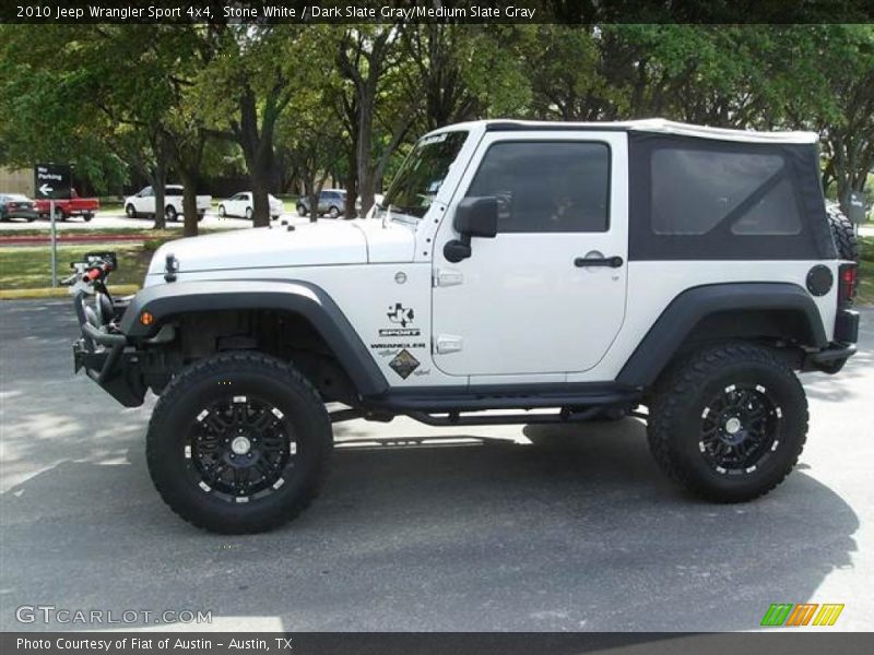 Stone White / Dark Slate Gray/Medium Slate Gray 2010 Jeep Wrangler Sport 4x4
