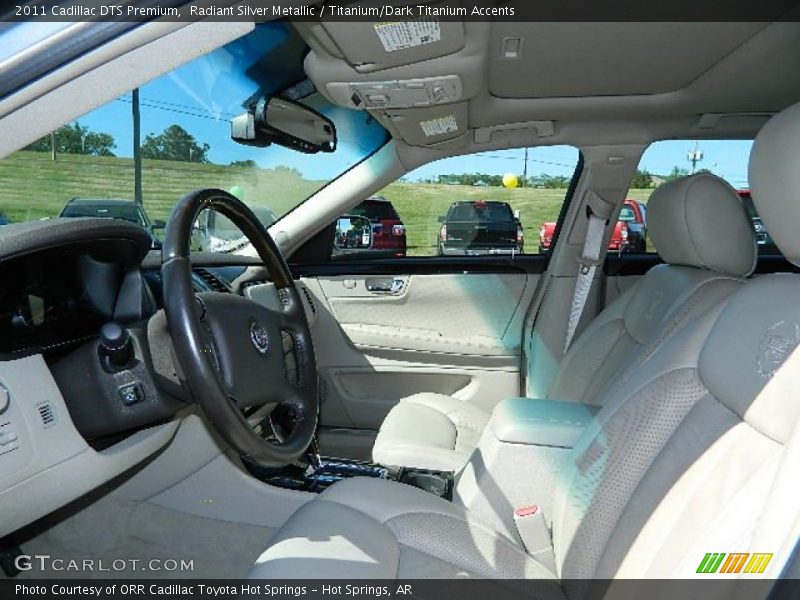 Radiant Silver Metallic / Titanium/Dark Titanium Accents 2011 Cadillac DTS Premium