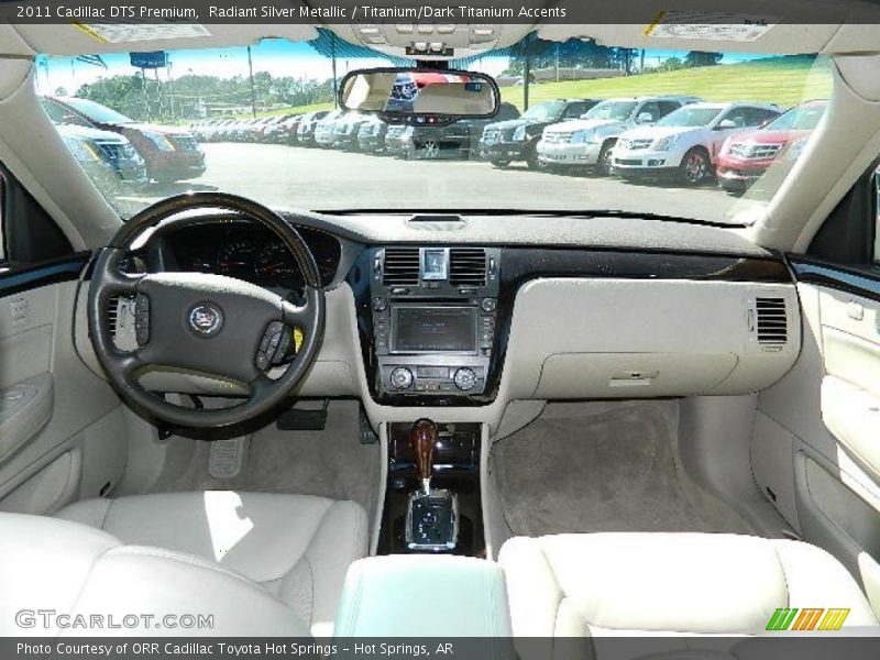 Radiant Silver Metallic / Titanium/Dark Titanium Accents 2011 Cadillac DTS Premium