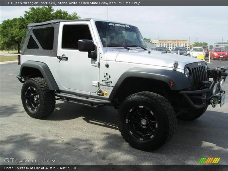 Stone White / Dark Slate Gray/Medium Slate Gray 2010 Jeep Wrangler Sport 4x4