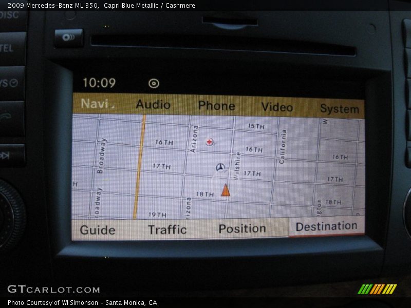 Capri Blue Metallic / Cashmere 2009 Mercedes-Benz ML 350