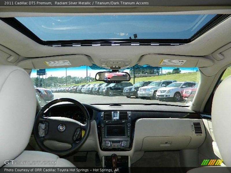 Radiant Silver Metallic / Titanium/Dark Titanium Accents 2011 Cadillac DTS Premium