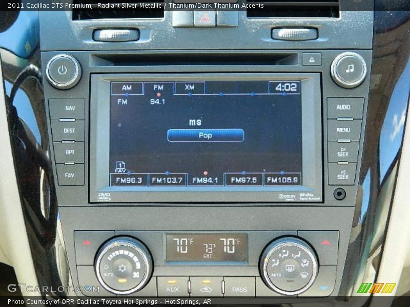 Radiant Silver Metallic / Titanium/Dark Titanium Accents 2011 Cadillac DTS Premium