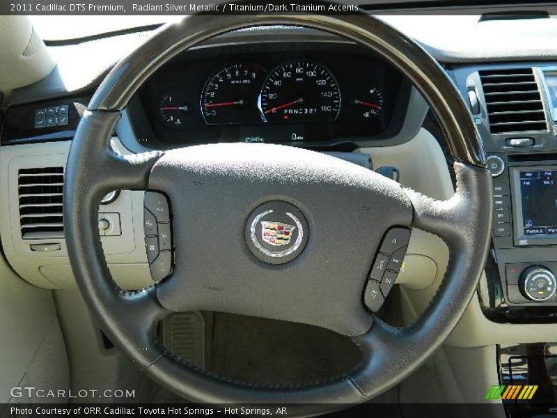 Radiant Silver Metallic / Titanium/Dark Titanium Accents 2011 Cadillac DTS Premium