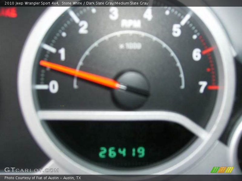 Stone White / Dark Slate Gray/Medium Slate Gray 2010 Jeep Wrangler Sport 4x4