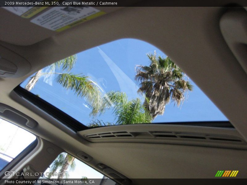 Capri Blue Metallic / Cashmere 2009 Mercedes-Benz ML 350