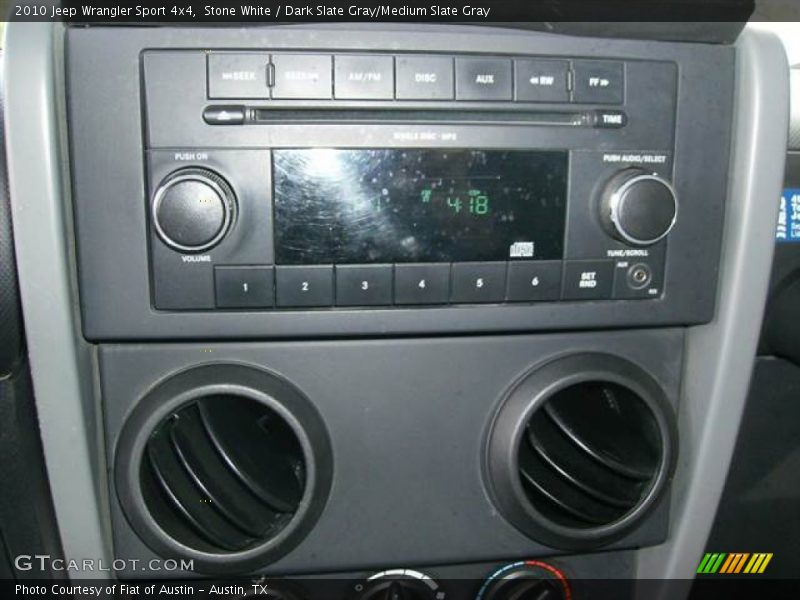 Stone White / Dark Slate Gray/Medium Slate Gray 2010 Jeep Wrangler Sport 4x4