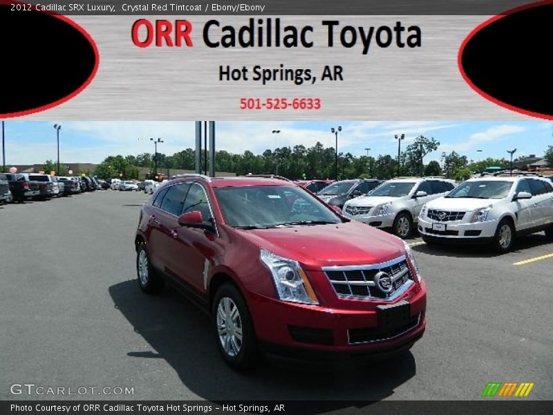 Crystal Red Tintcoat / Ebony/Ebony 2012 Cadillac SRX Luxury