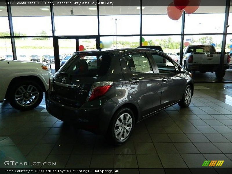 Magnetic Gray Metallic / Ash Gray 2012 Toyota Yaris LE 5 Door