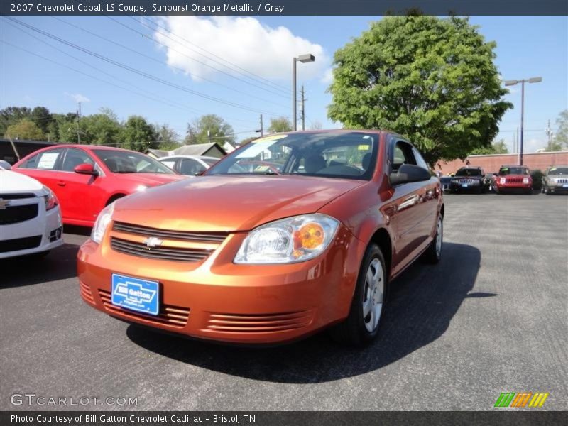 Sunburst Orange Metallic / Gray 2007 Chevrolet Cobalt LS Coupe