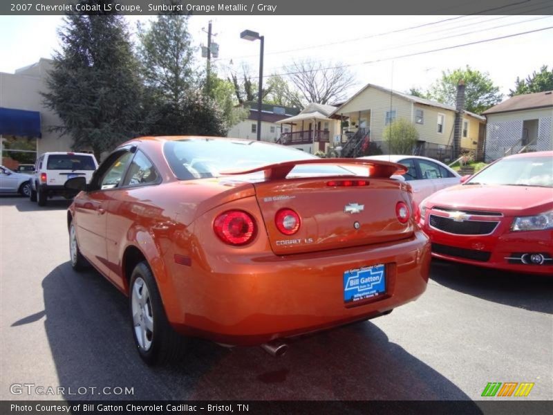 Sunburst Orange Metallic / Gray 2007 Chevrolet Cobalt LS Coupe