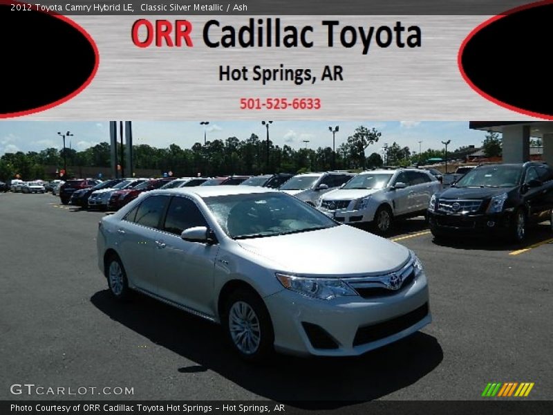 Classic Silver Metallic / Ash 2012 Toyota Camry Hybrid LE