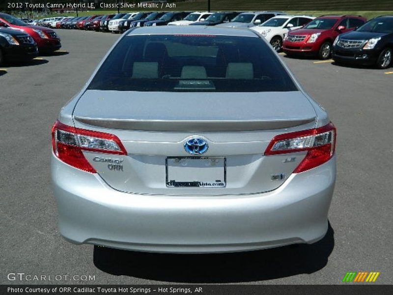 Classic Silver Metallic / Ash 2012 Toyota Camry Hybrid LE