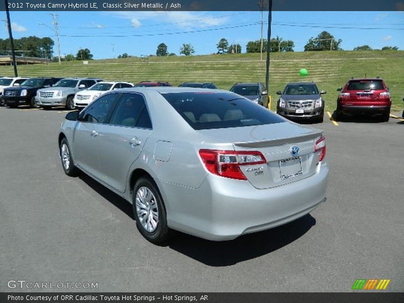 Classic Silver Metallic / Ash 2012 Toyota Camry Hybrid LE