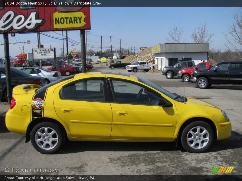 Solar Yellow / Dark Slate Gray 2004 Dodge Neon SXT