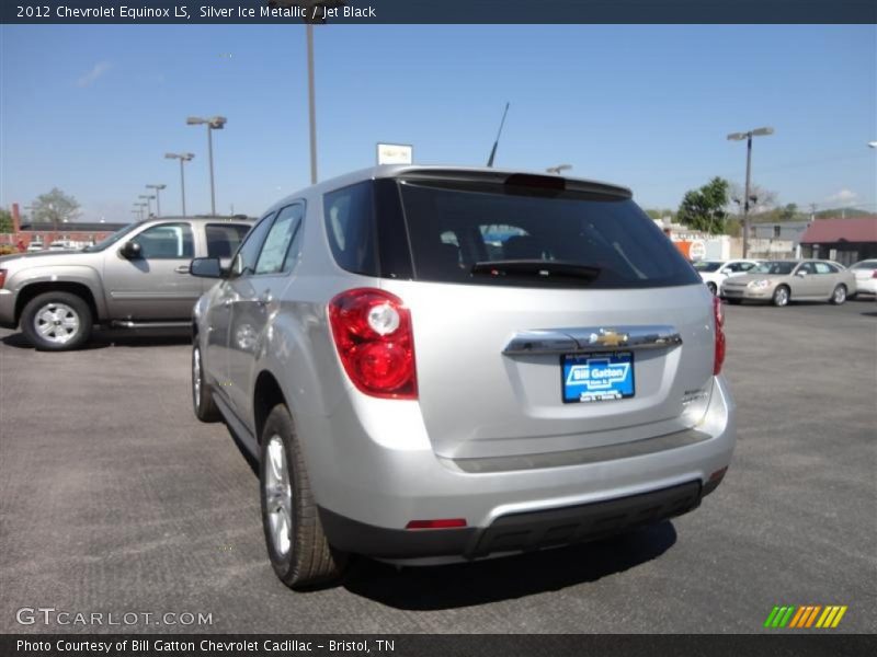 Silver Ice Metallic / Jet Black 2012 Chevrolet Equinox LS