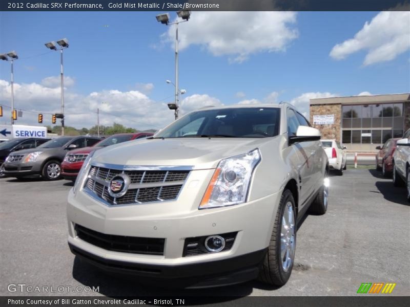 Gold Mist Metallic / Shale/Brownstone 2012 Cadillac SRX Performance