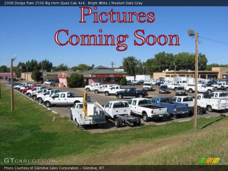 Bright White / Medium Slate Gray 2008 Dodge Ram 2500 Big Horn Quad Cab 4x4