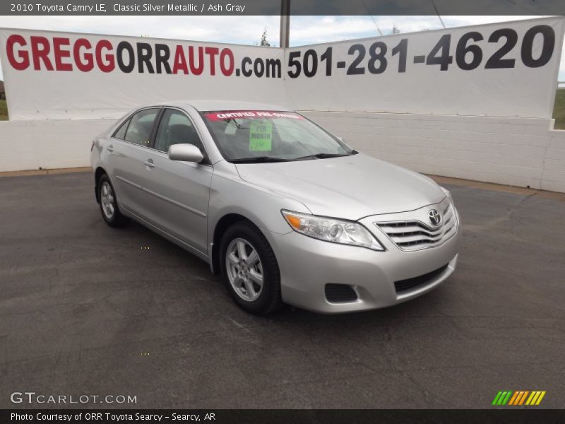 Classic Silver Metallic / Ash Gray 2010 Toyota Camry LE