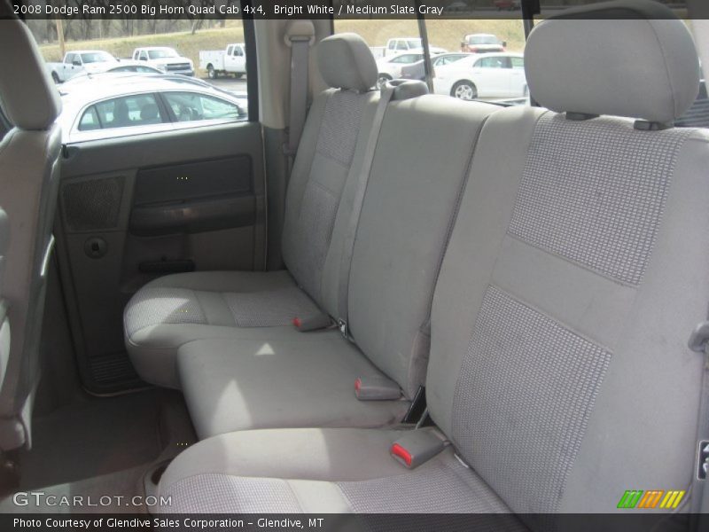 Bright White / Medium Slate Gray 2008 Dodge Ram 2500 Big Horn Quad Cab 4x4