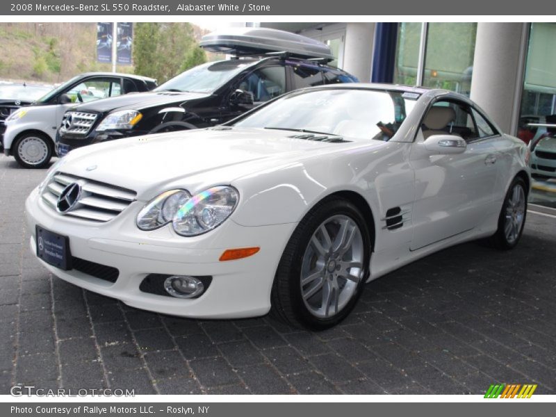 Alabaster White / Stone 2008 Mercedes-Benz SL 550 Roadster