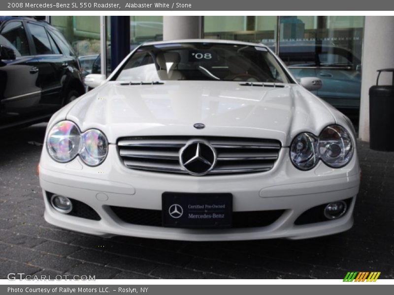 Alabaster White / Stone 2008 Mercedes-Benz SL 550 Roadster