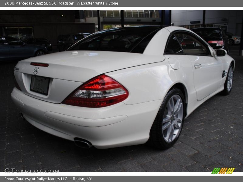 Alabaster White / Stone 2008 Mercedes-Benz SL 550 Roadster