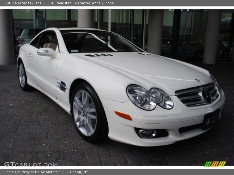 Alabaster White / Stone 2008 Mercedes-Benz SL 550 Roadster