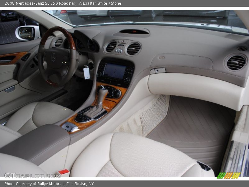 Alabaster White / Stone 2008 Mercedes-Benz SL 550 Roadster