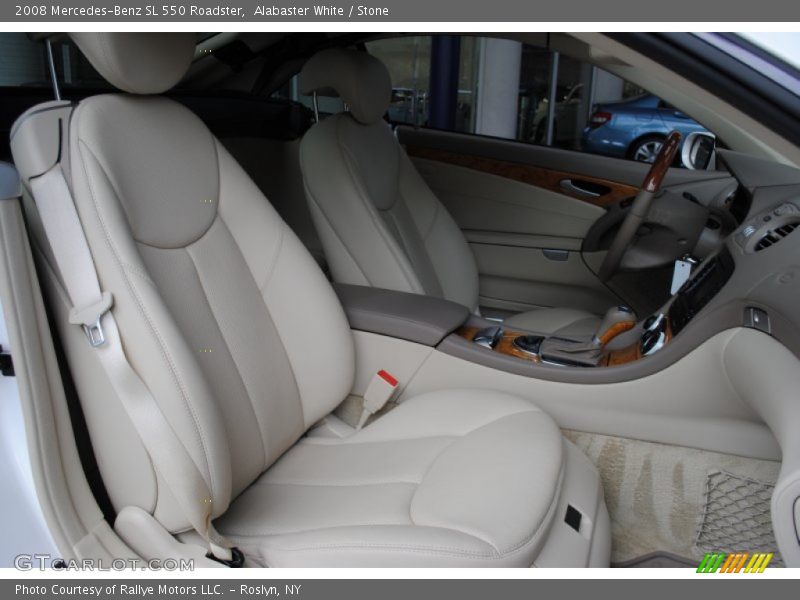 Alabaster White / Stone 2008 Mercedes-Benz SL 550 Roadster