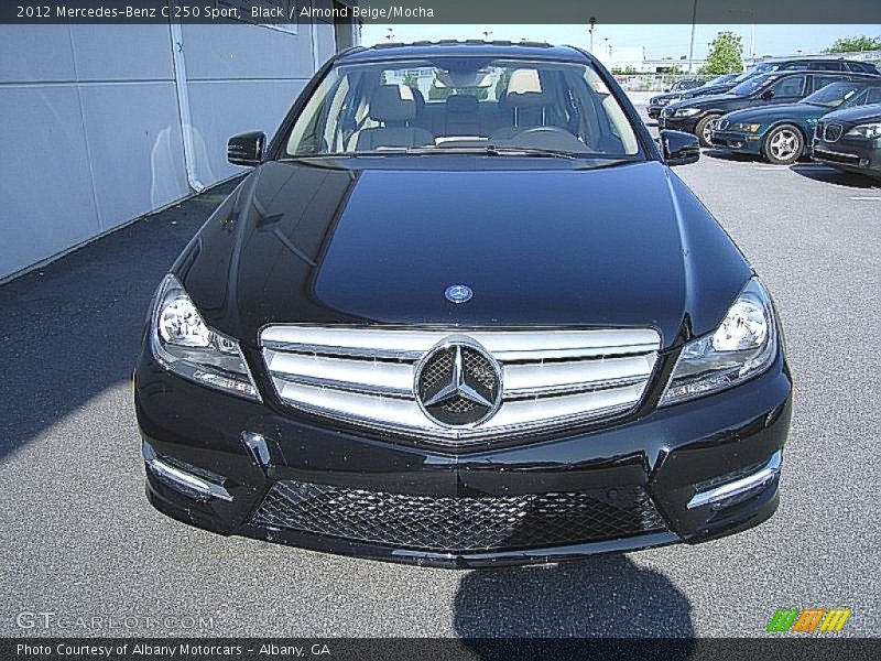 Black / Almond Beige/Mocha 2012 Mercedes-Benz C 250 Sport