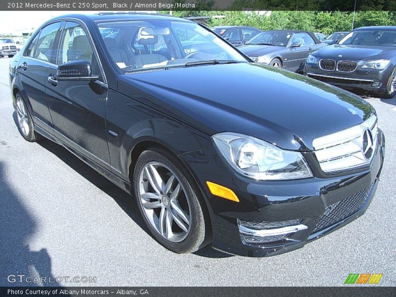 Black / Almond Beige/Mocha 2012 Mercedes-Benz C 250 Sport