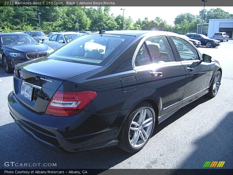 Black / Almond Beige/Mocha 2012 Mercedes-Benz C 250 Sport