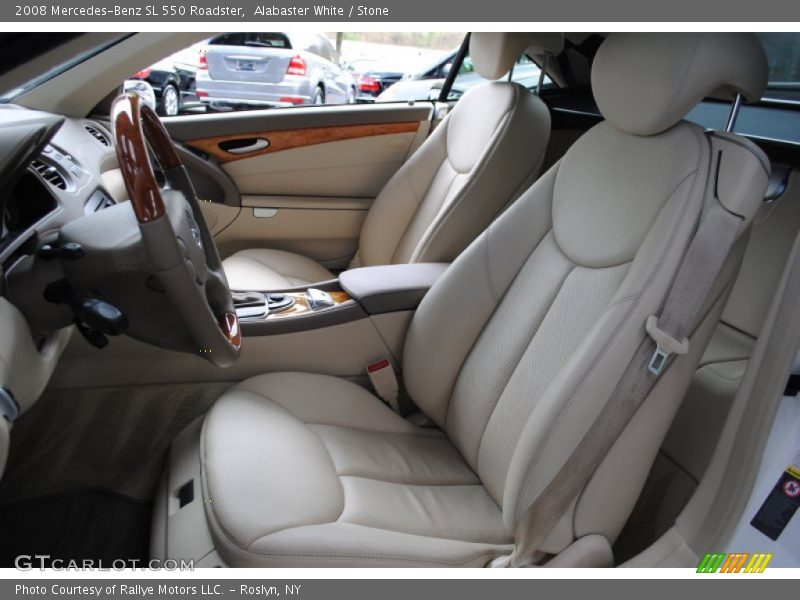 Alabaster White / Stone 2008 Mercedes-Benz SL 550 Roadster
