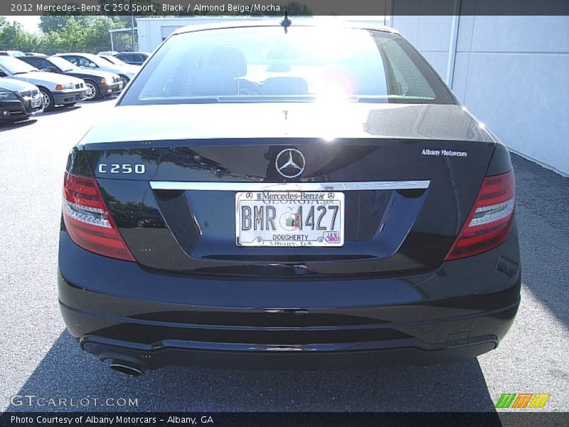 Black / Almond Beige/Mocha 2012 Mercedes-Benz C 250 Sport