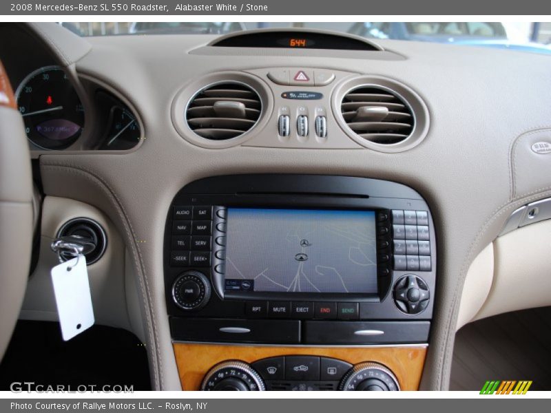 Alabaster White / Stone 2008 Mercedes-Benz SL 550 Roadster